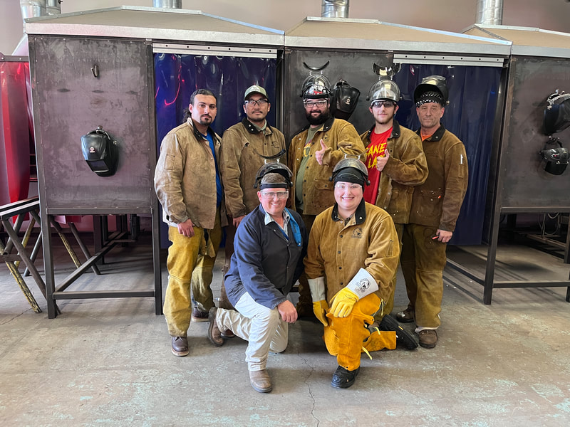 Students in our new Welding session.